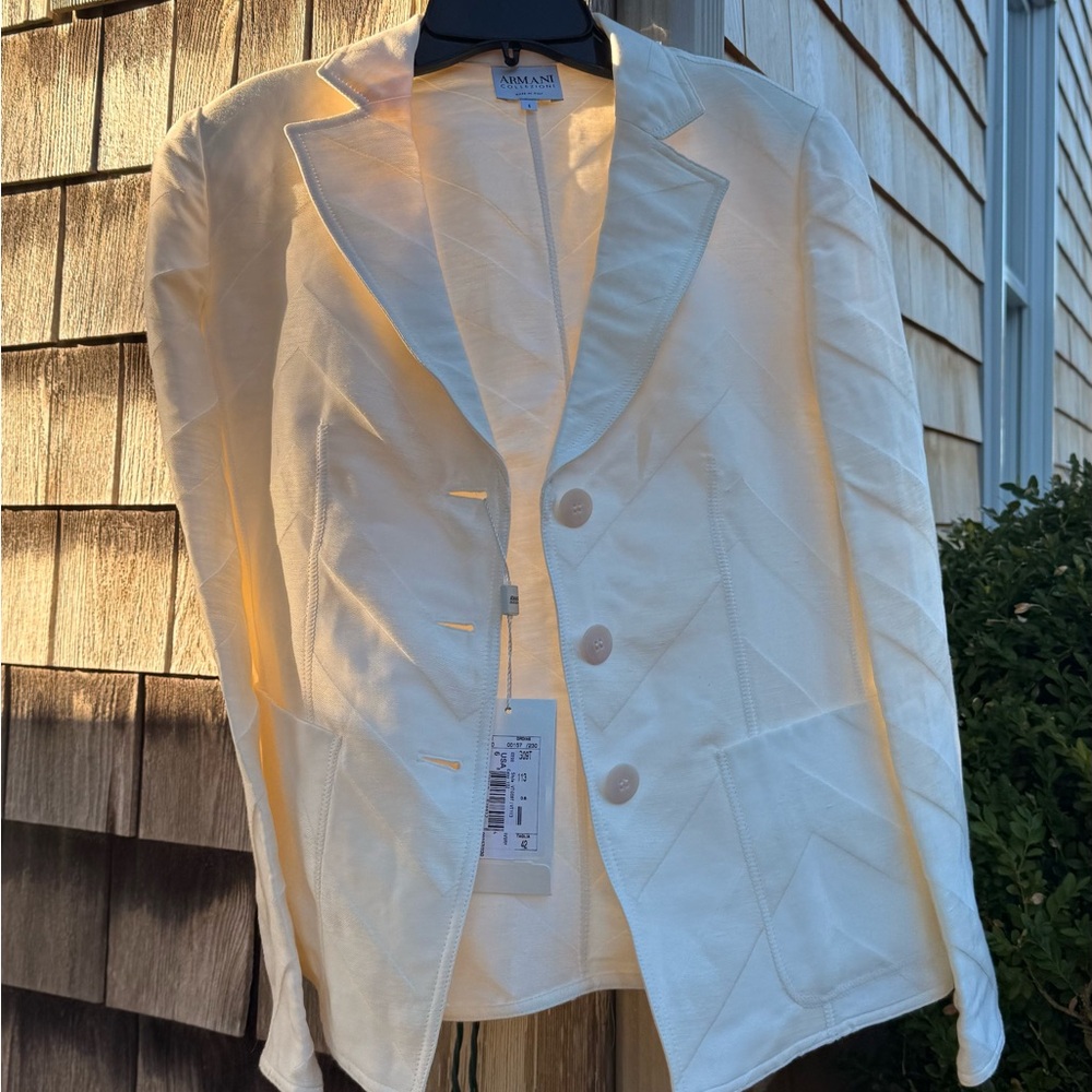 Armani Collezioni Cream Blazer